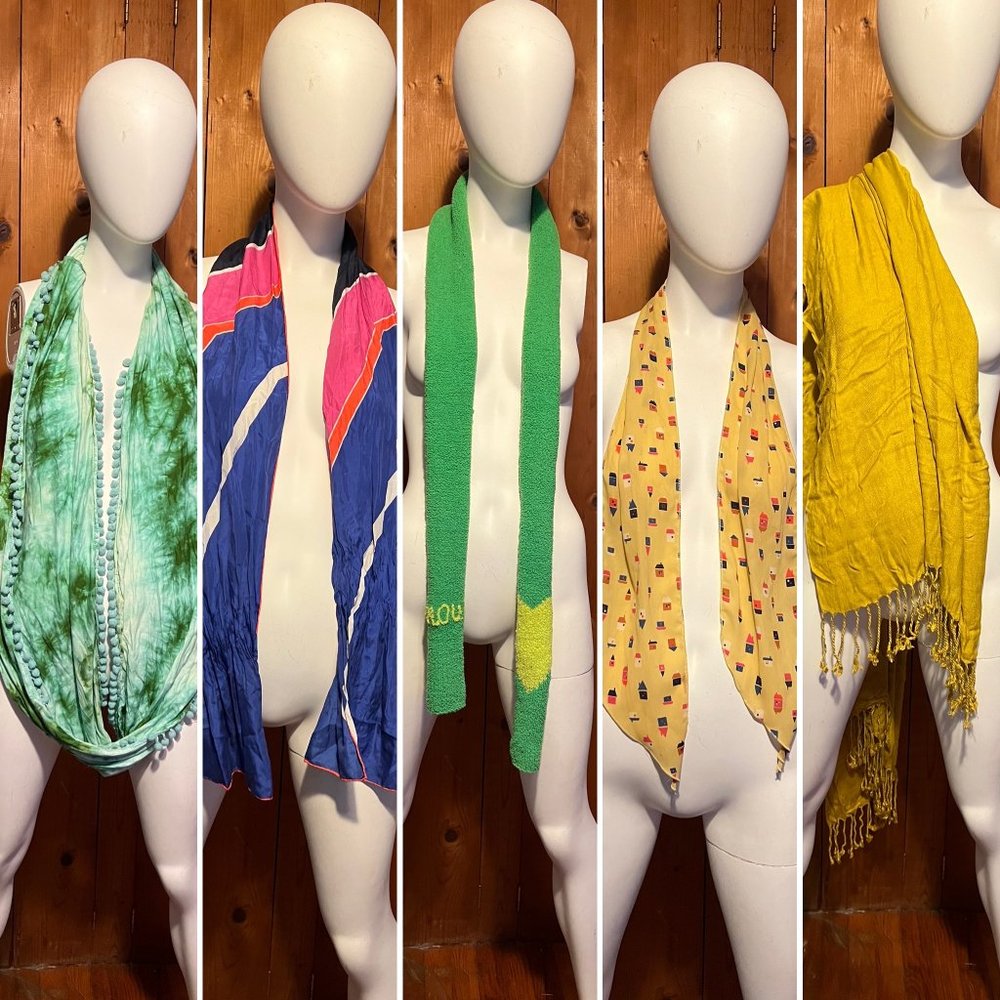 ❗DONATING Feb 1 Scarf Lot Natural Life, Talbots, Urban Outfitters, Silk Infinity